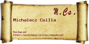Michalecz Csilla névjegykártya
